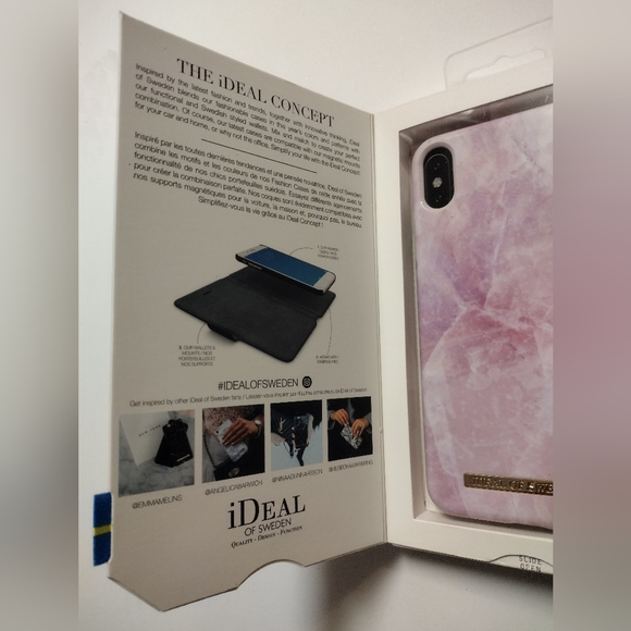 iDeal of Sweden Printed Case for Apple iPhone XS Max - Pilion Pink Marble - Picture 3 of 4